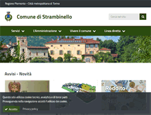 Tablet Screenshot of comune.strambinello.to.it